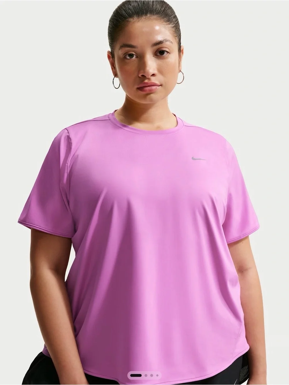 Women’s Nike Swift Dri-FIT Running Top Light Magenta/Pink Reflective | Size: 3X